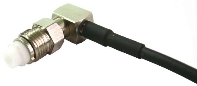 FME female right-angle crimp connector (jack) for RG58